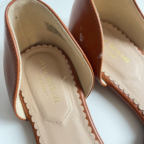 Isaac Mizrahi leather flats sz 10 - Picture 3 of 5